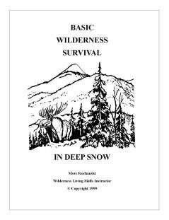 Basic Wilderness Survival In Deep Snow Pocket Book - Mors Kochanski - Nature Alivebooks