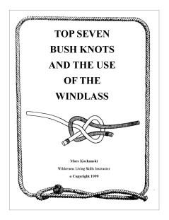 Top Seven Bush Knots & Use Of The Windlass Pocket Book - Mors Kochanski - Nature Alivebooks